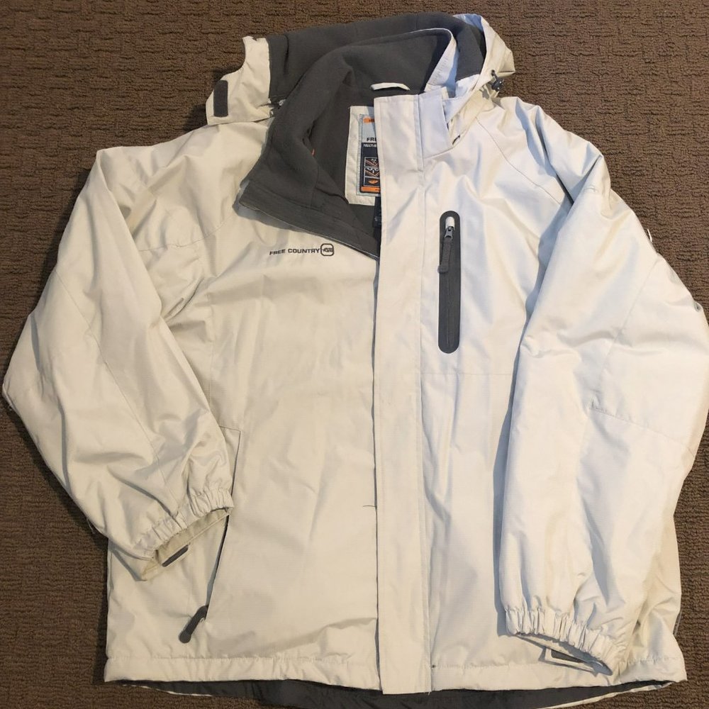 Men's FREE COUNTRY XXL Hooded Jacket 82608 Grey